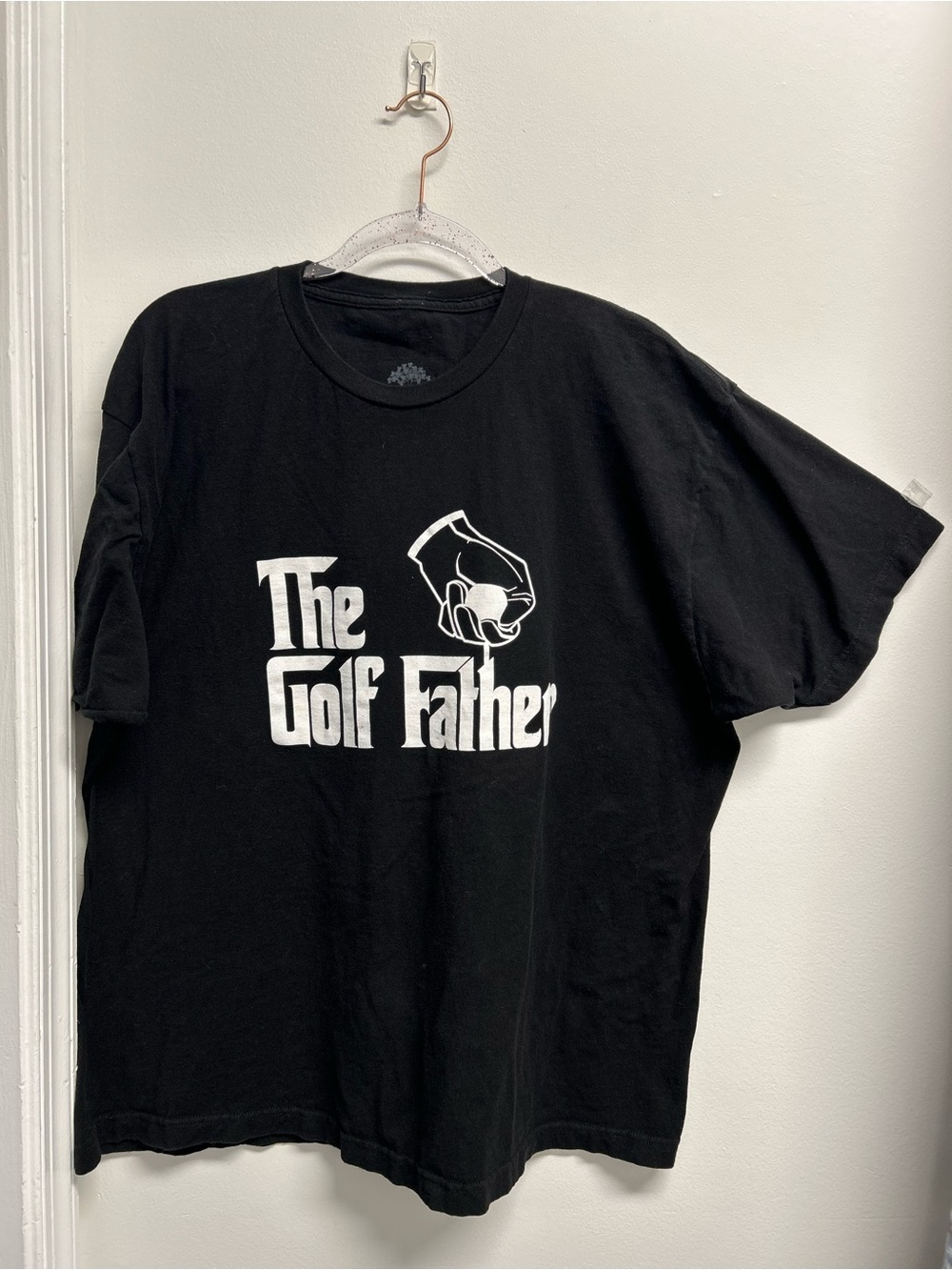 The Golf Father Black Graphic Short Sleeve Tee